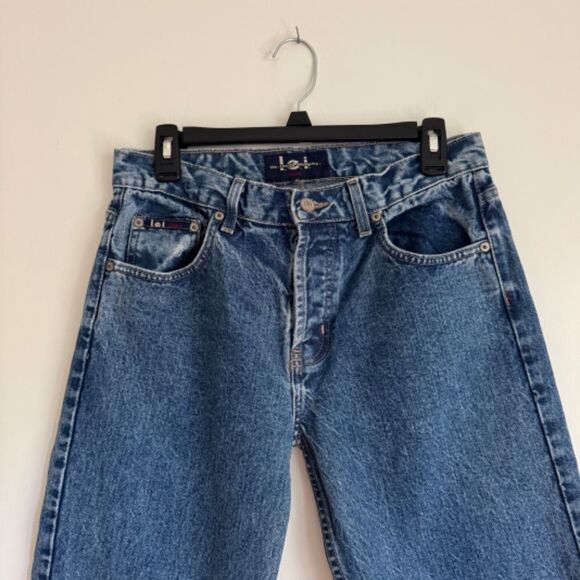 PL Vintage Y2K lei 100% Cotton Button Fly Jeans | Size 9 - Picture 2 of 7